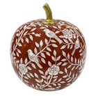 Rusty Red Bird & Vine Silhouette Pumpkin - 10’’