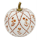 Rusty Red Garden Trellis Pumpkin - 6’’