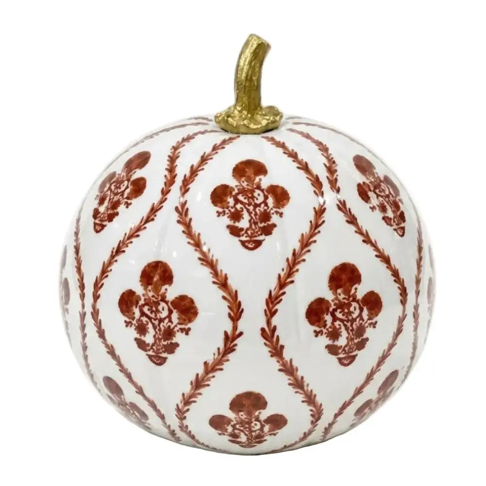 Rusty Red Heritage Medallion Pumpkin - 10’’