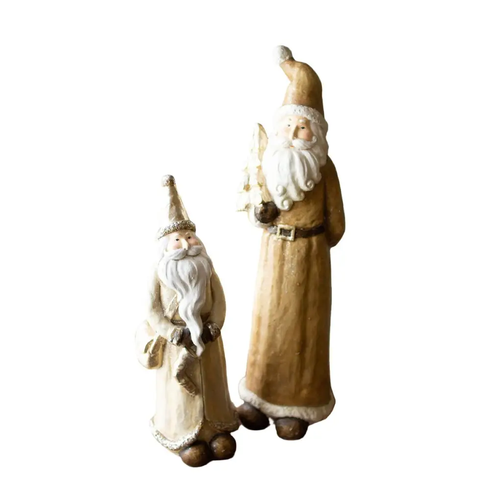 S/2 Resin Santas - Holidays