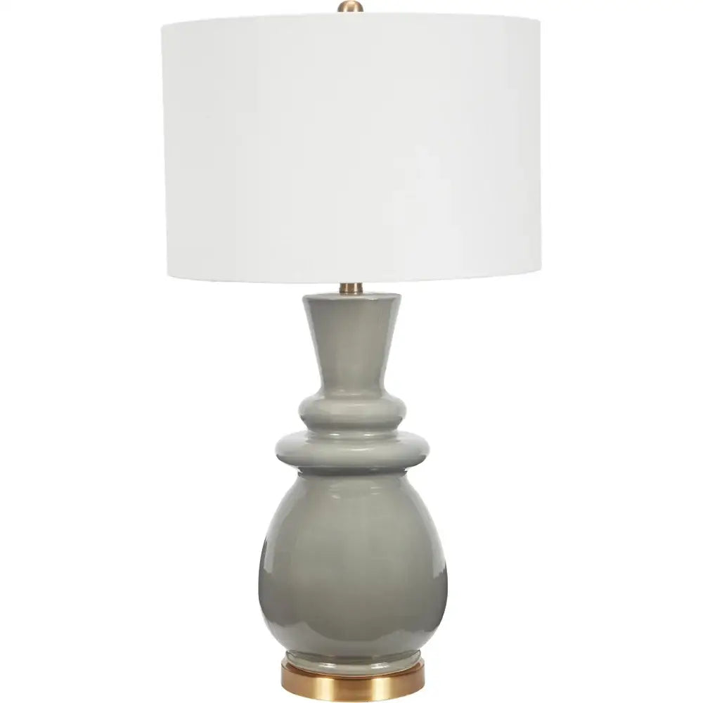 Sadie Grey Ceramic Lamp - Lighting