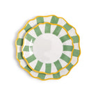 Sage Green Striped Dinner Plates - Dinner Plate
