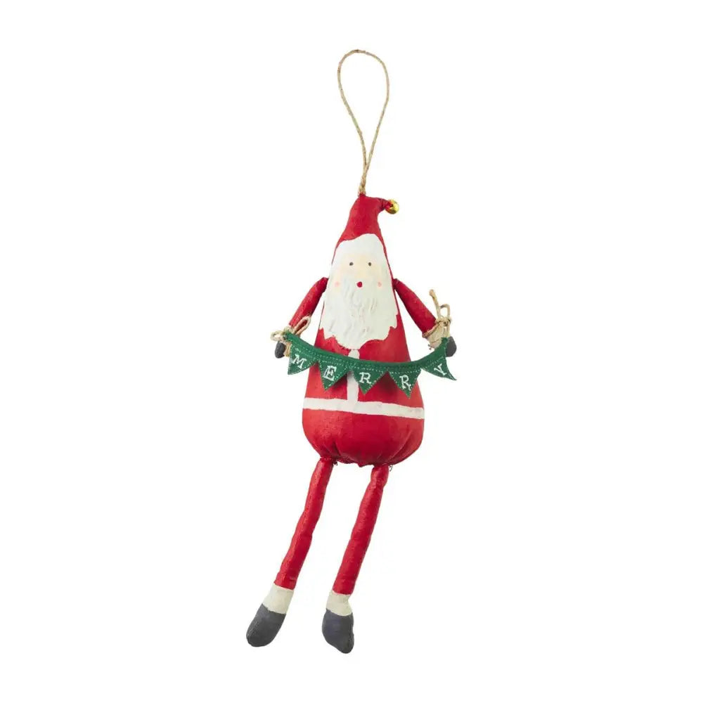 Santa Dangle Ornament - M - Christmas