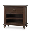 Savannah One Drawer Brown Bedside Table - Nightstand