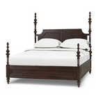 Savannah Walnut Poster Queen Bed - Queen Bed
