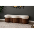 Savoy Curvy Upholstered Bench - Bench