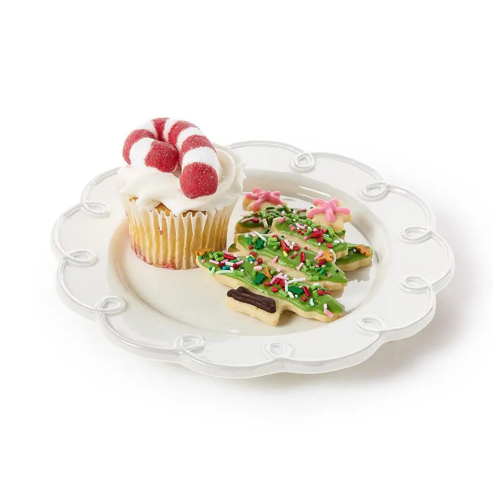 Scallop Loop Set of 4 Plates - 8’’ - DINNERWARE