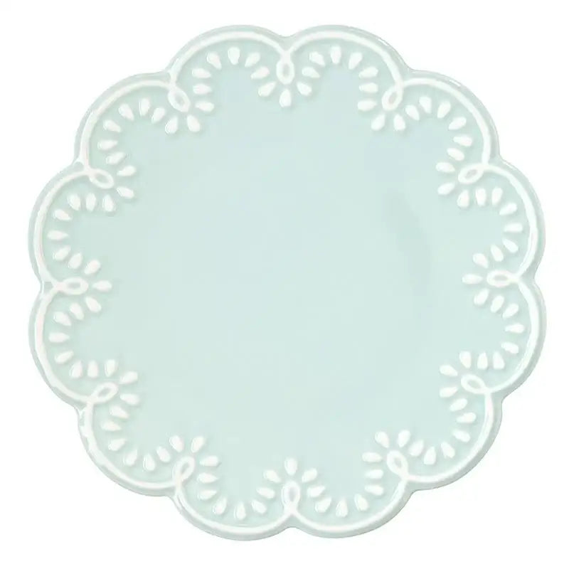 Scalloped Appetizer Plate - Blue - Appetizer Plate