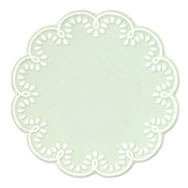 Scalloped Appetizer Plate - Light Green - Appetizer Plate