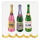 Scalloped Cocktail Napkins - Pop Fizz Clink - Napkin