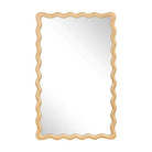 Scalloped Rectangle Gold Mirror - Mirror