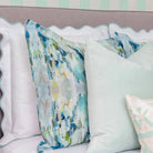 Scalloped Sham Blue / White - Euro, 26’’ x 26’’