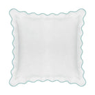 Scalloped Sham Blue / White - Euro, 26’’ x 26’’