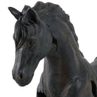 Sculpture - Brown Resin Cracked Horse On Stand 16 in.