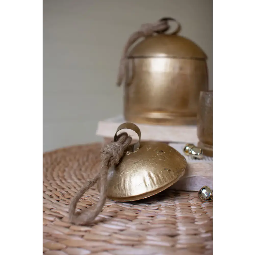 Set of 2 Christmas Bell Canisters - jingle bells