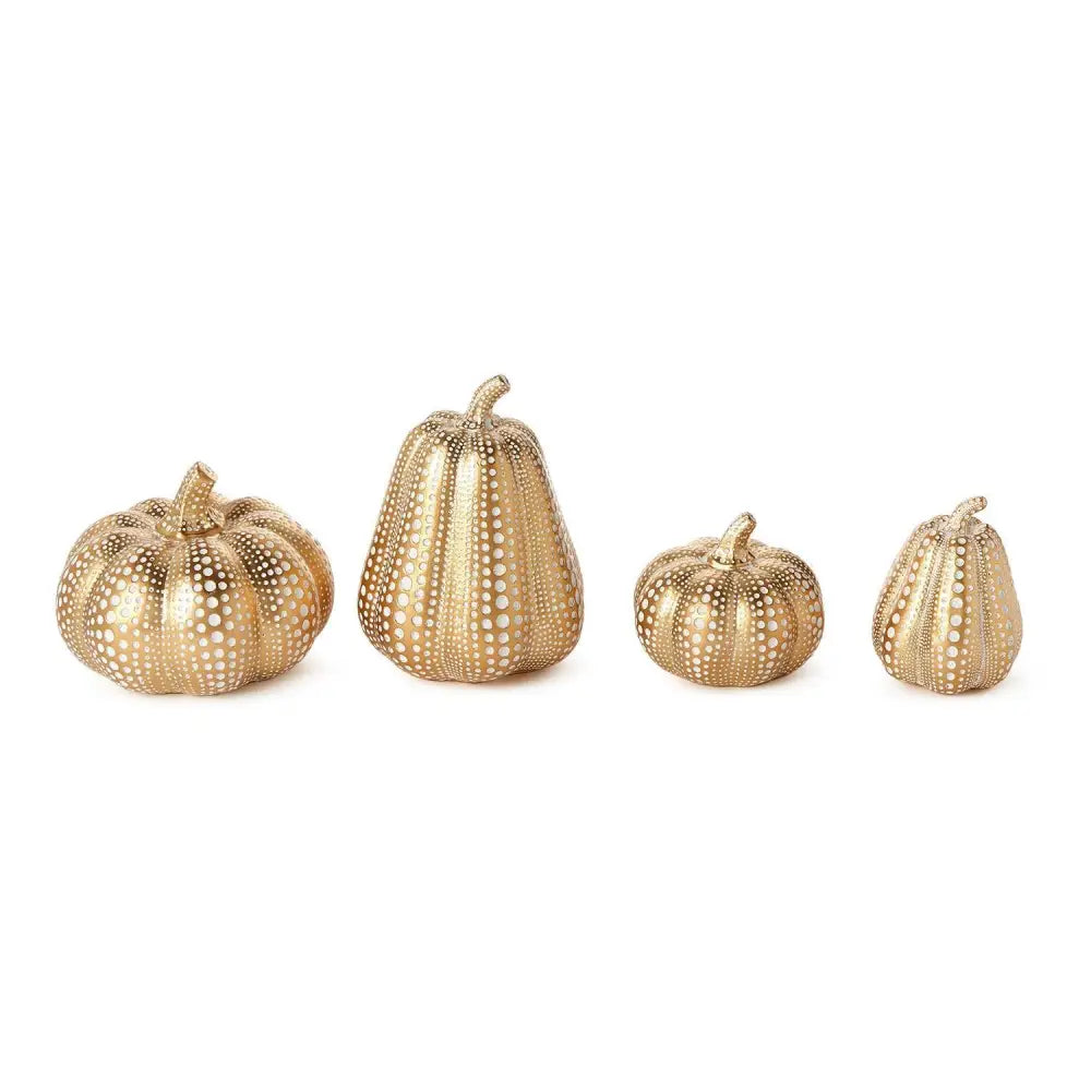 Set of 2 Gold Pumpkins - Pumpkin - Pumpkins