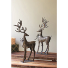 Set of 2 Rustic Metal Reindeer - reindeer