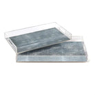 Set of 2 Shagreen Acrylic Trays - Tray