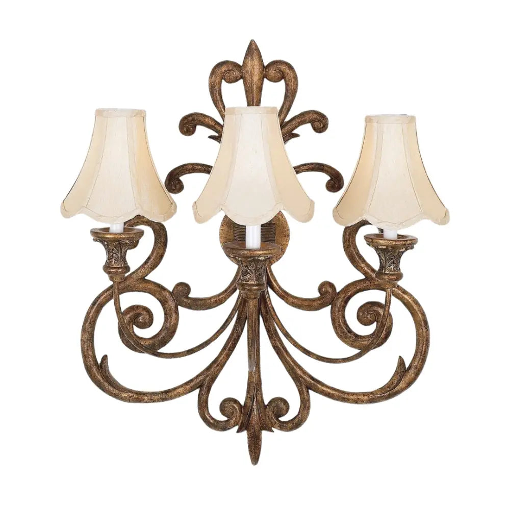 Sevilla Iron Scroll Sconce - 23’’W x 16.5’’D x 29’’H - Lighting