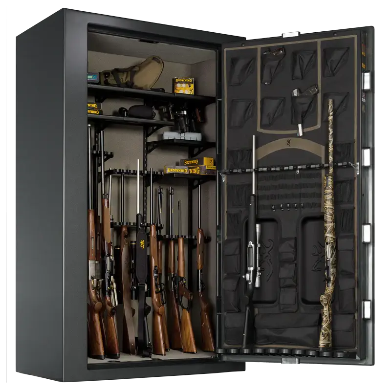 Silver Series 49 - Tall Gloss Black - Electronic Lock - Gun Safe