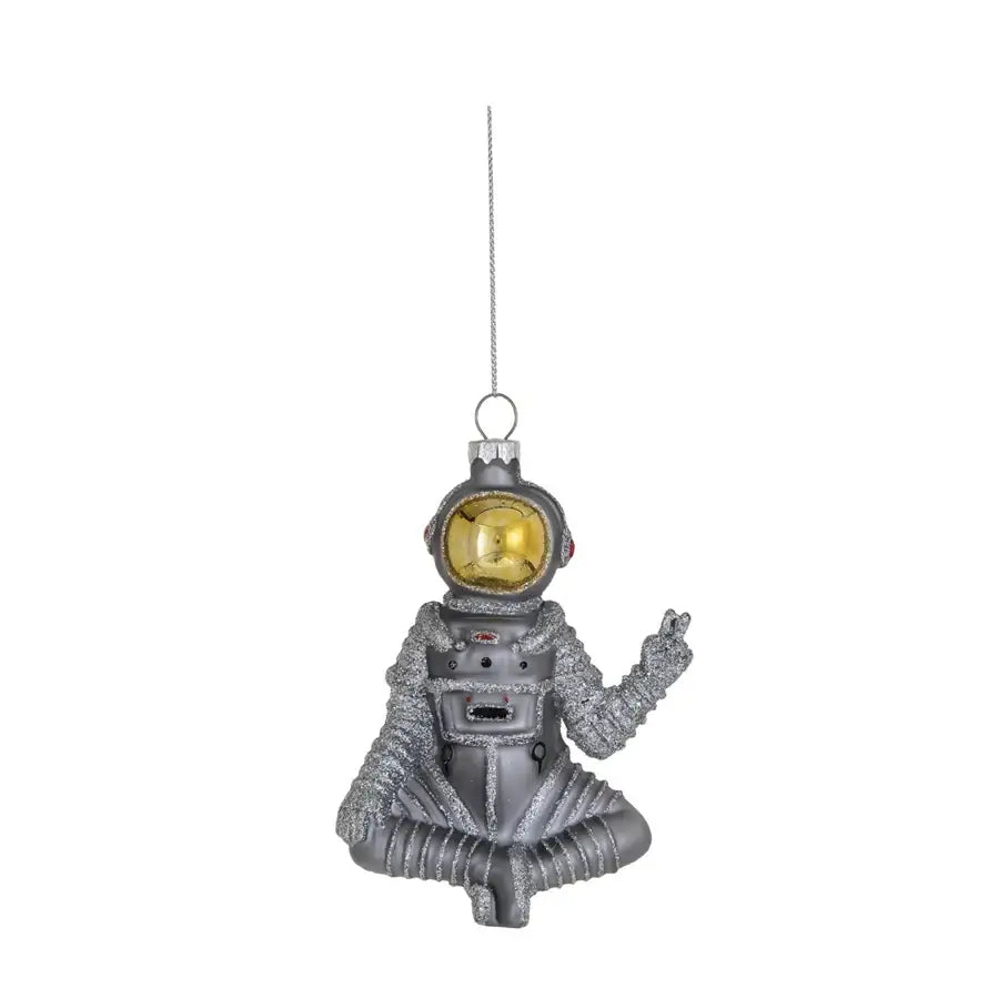 Sitting Astronaut Ornament - Christmas