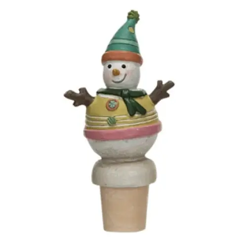 SNOWMAN BOTTLER STOPPER - 1 - CHRISTMAS