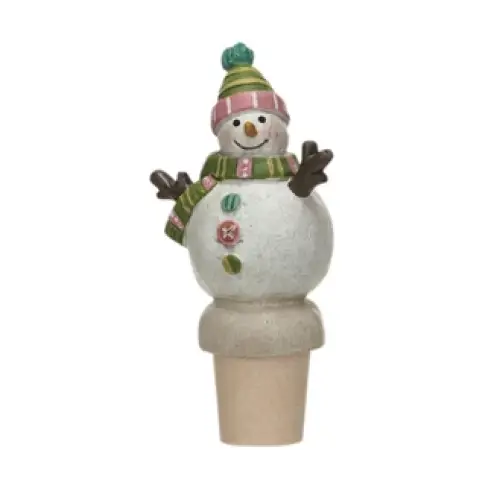 SNOWMAN BOTTLER STOPPER - 2 - CHRISTMAS