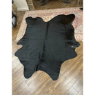 Solid Black Cowhide - Area Rugs