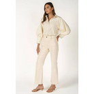 Statement Sleeve Button Down Blouse - RT170-1