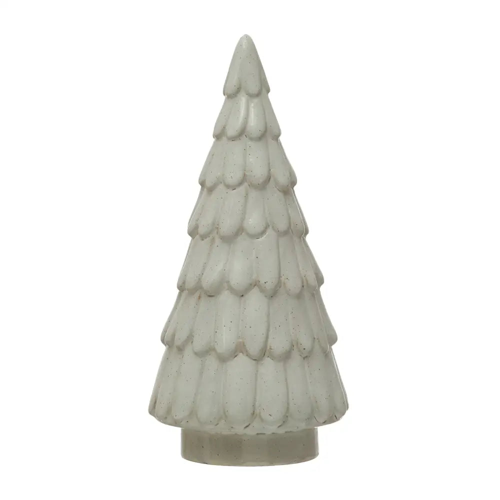 STONEWARE TREE WITH GLAZE - Fluffy - Christmas