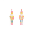 Sugar Plum Nutcracker Acrylic Earrings Pink/Multi 3’’