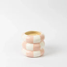 Sweet Grace Pink and White Checkered Candle - Candle