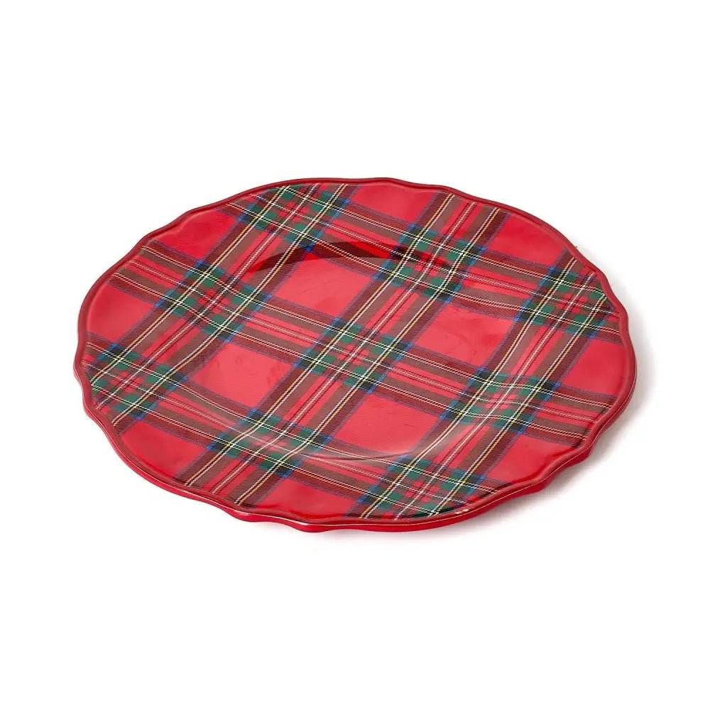 Tartan Traditions Set of 4 Melamine Plates - Dinner Plate - Christmas Plate