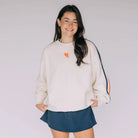 The Megan Crewneck Auburn | Bone
