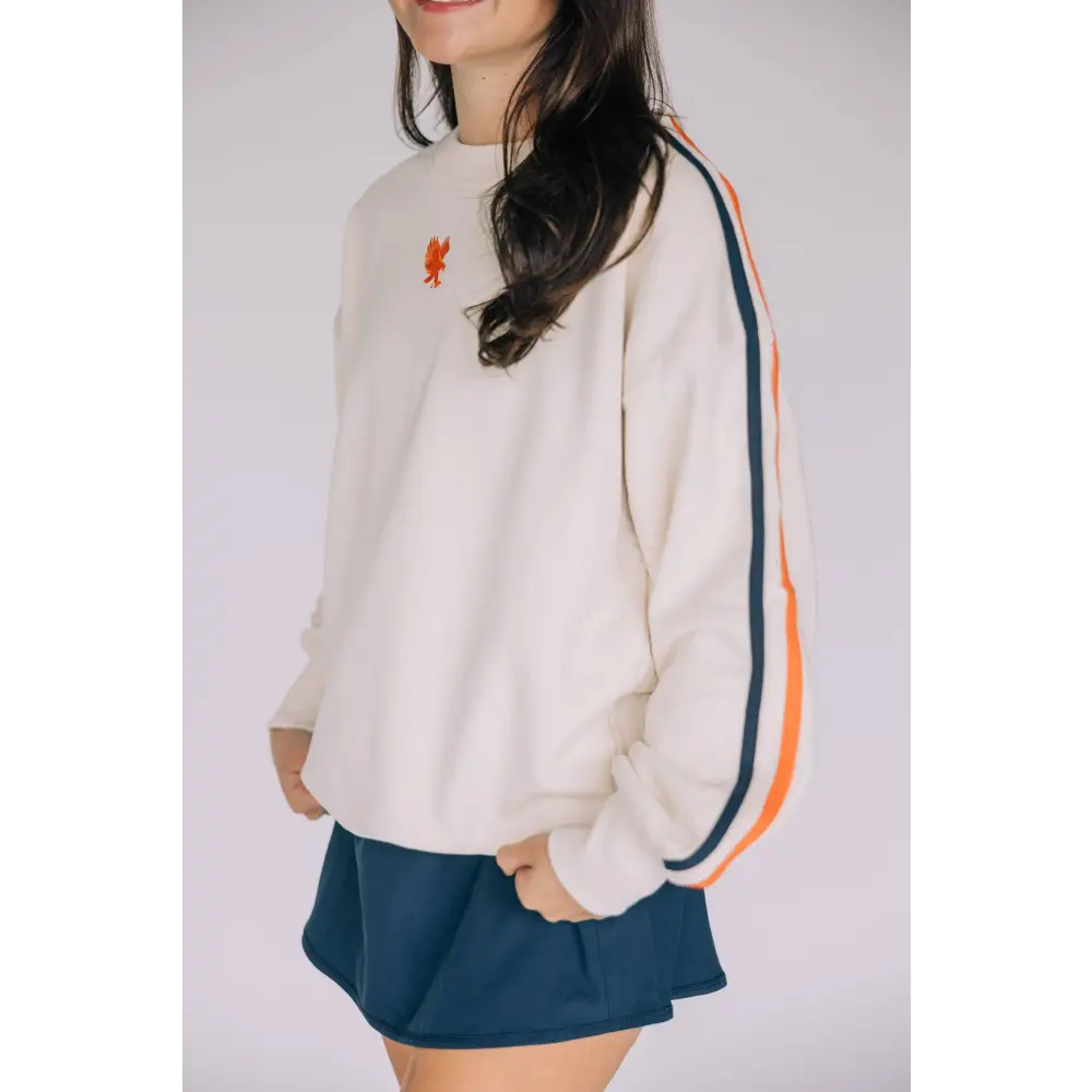 The Megan Crewneck Auburn | Bone