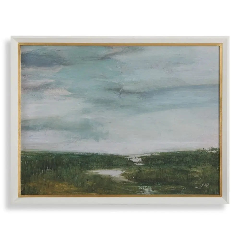 The Path Of The Water Framed Print - Artwork