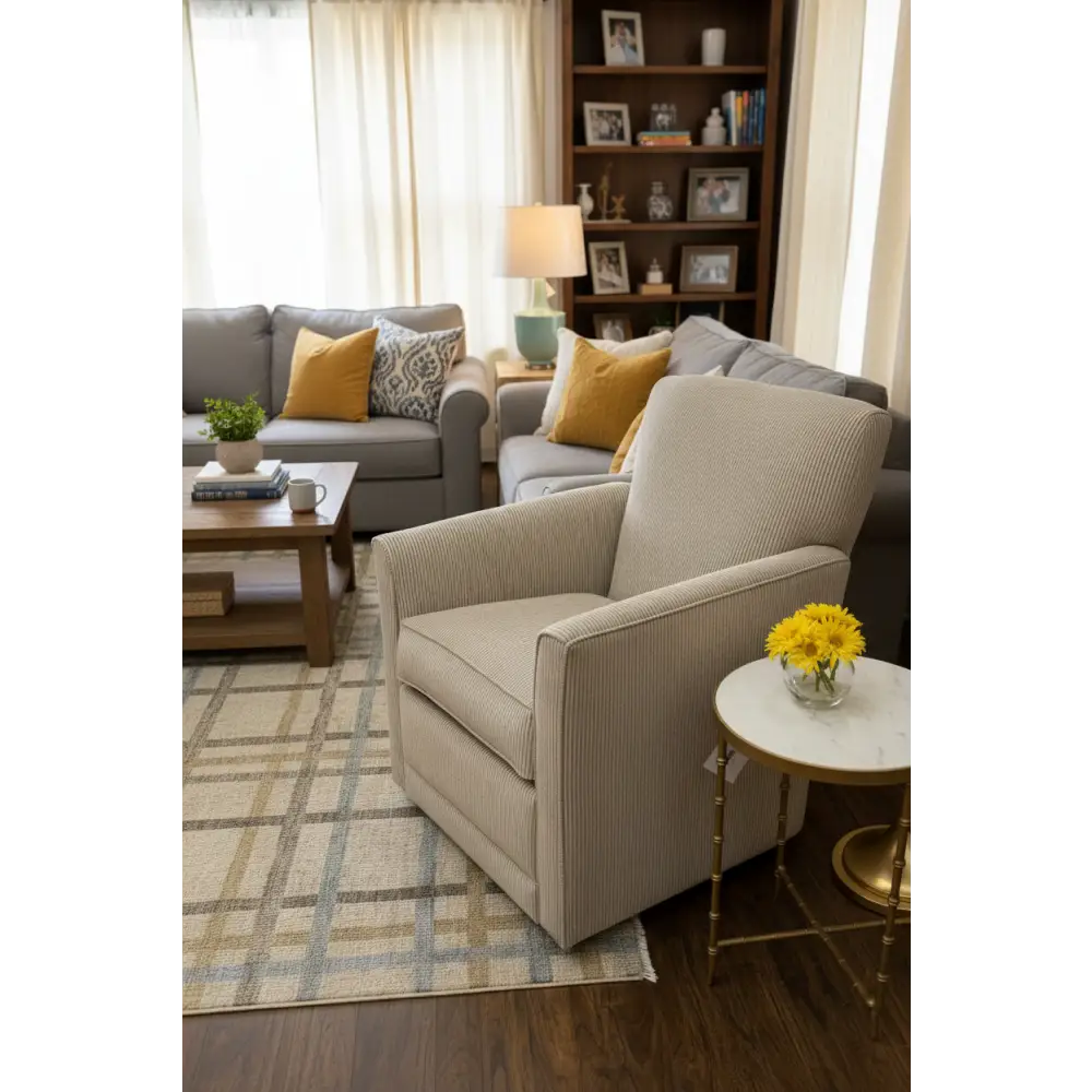 Times Square Manual Swivel Recliner - Recliner