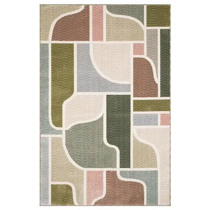 Tisdell Geometric Area Rug - 5’3’’x7’6’’ - Area Rug