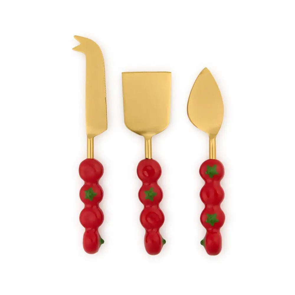 Tomato Set of 3 Cheese Knives in Gift Box - Cheese Knives