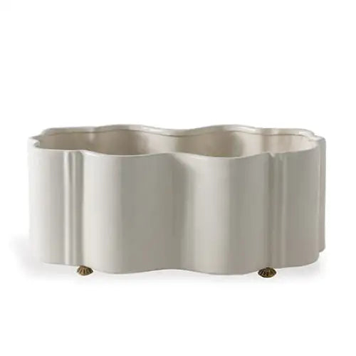 Tuscan Cream Scalloped Planter - Accessories