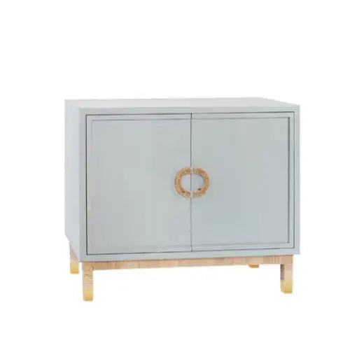 Two Door Light Blue Cabinet - Cabinet