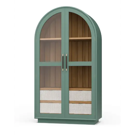 Vannes Display Cabinet w/ LED Lights - Cabinet