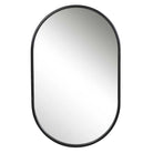 Varina Oval Mirror - 20 W X 32 H X 2 D (in) / Black - Mirror