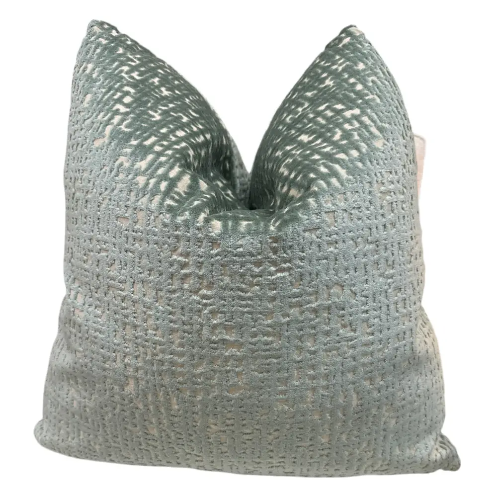 Velvet Seafoam Pillow - Throw pillow