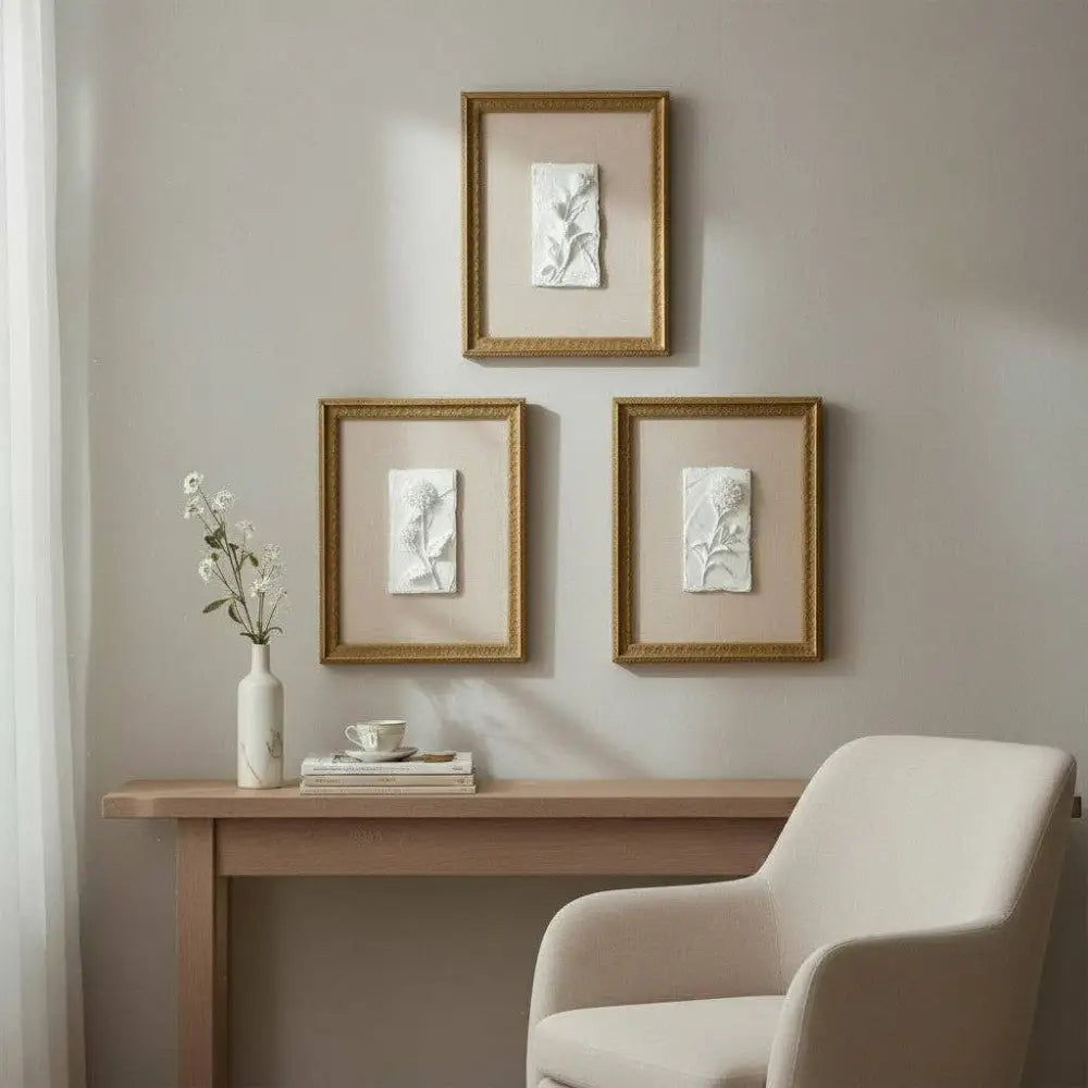 WA120 Botanical Wall Art - (Set of 3) 10.5’’ x 1.25’’ x 13.25’’ PK 2