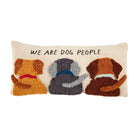 We Hooked Wool Dog Pillow - Gifts