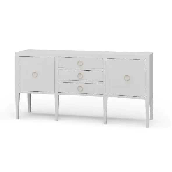 Westminster Concave Linen Wrapped Sideboard - Sideboard
