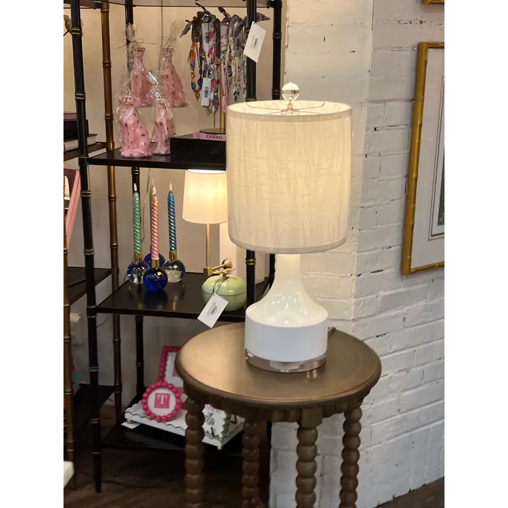 White accent Table Lamp - Table Lamp