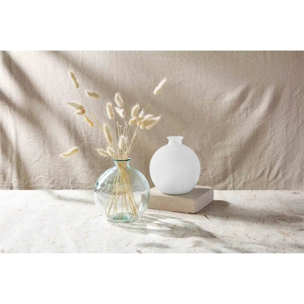 White Bulb Vase - Home Decor