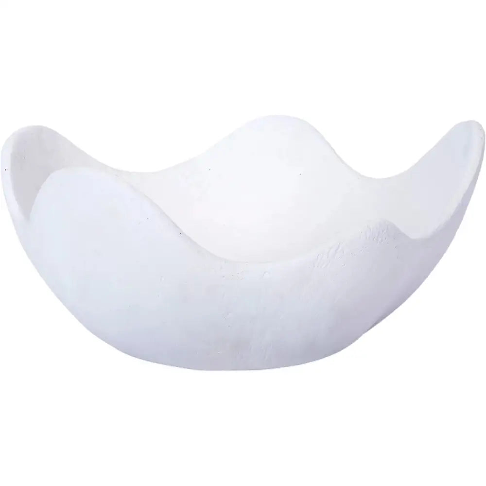 White Gesso Decorative Bowl - Accessories